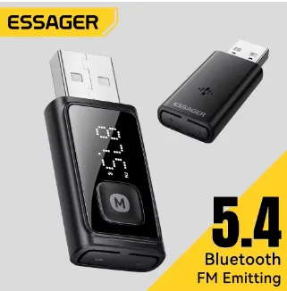 Adaptador Essager Bluetooth 5.4 USB para PC o Auto
